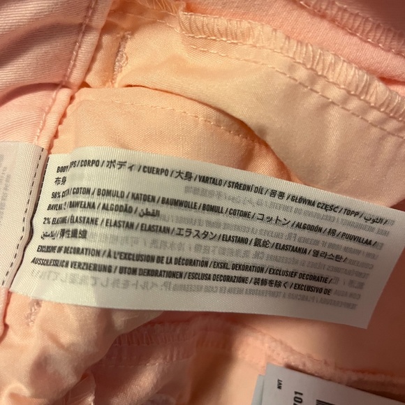 Hollister baby pink belted high rise balloon barrel jeans NWT - Picture 9 of 13